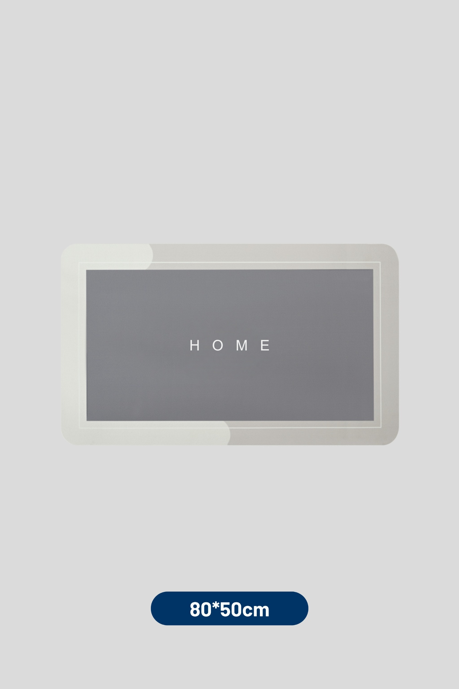 Ultra-absorbent non-slip kitchen and bathroom mat