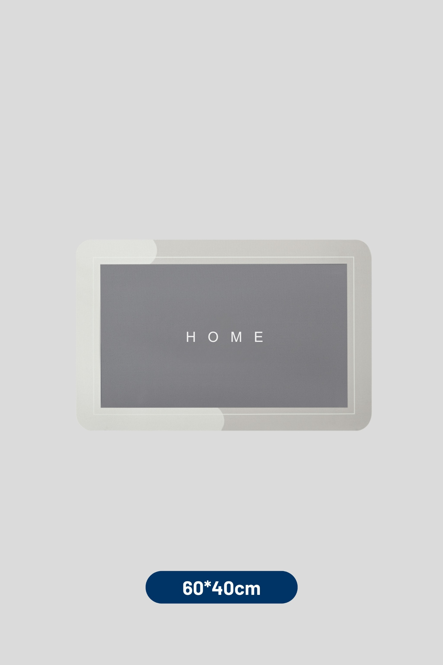 Ultra-absorbent non-slip kitchen and bathroom mat