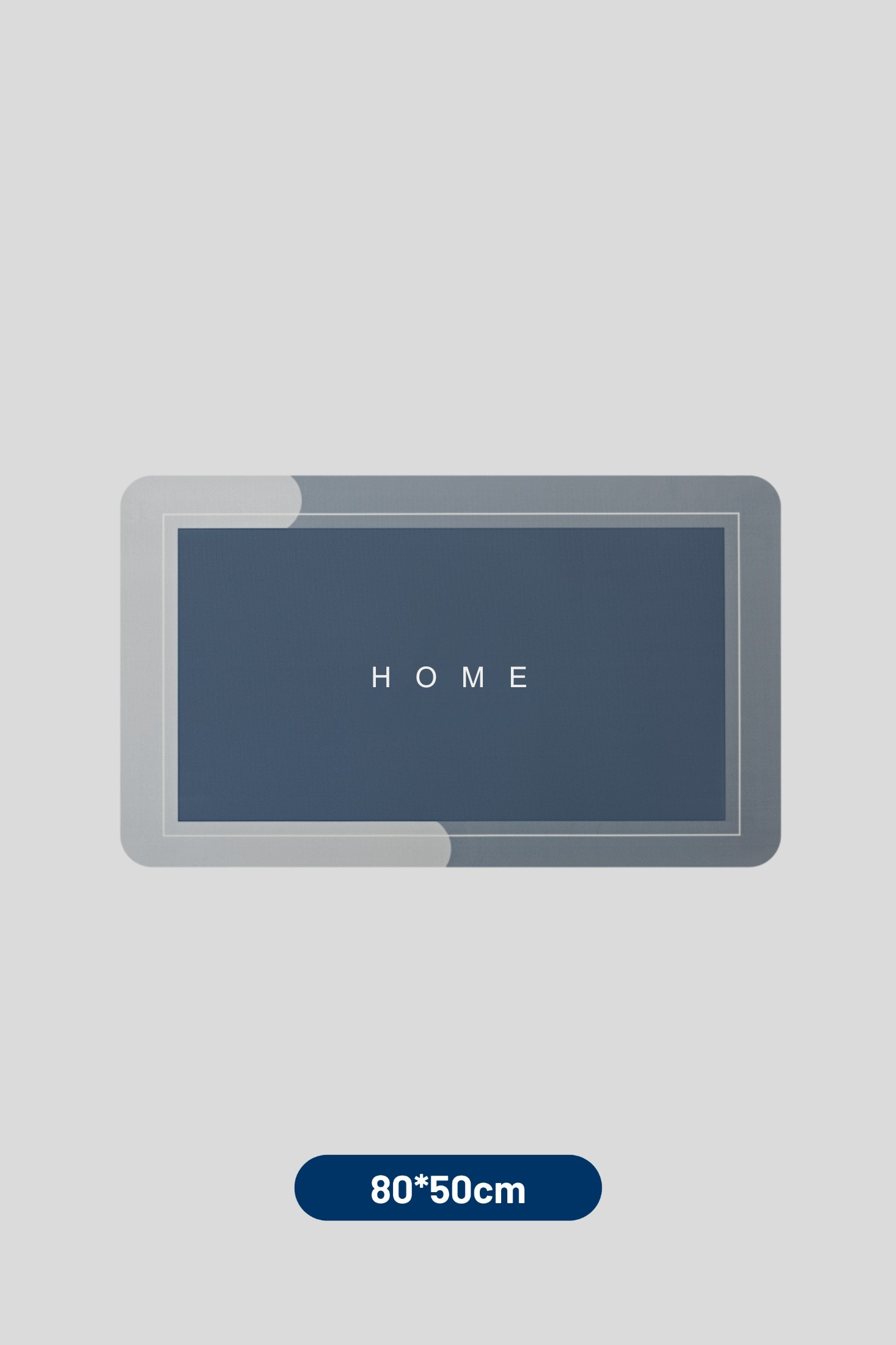 Ultra-absorbent non-slip kitchen and bathroom mat