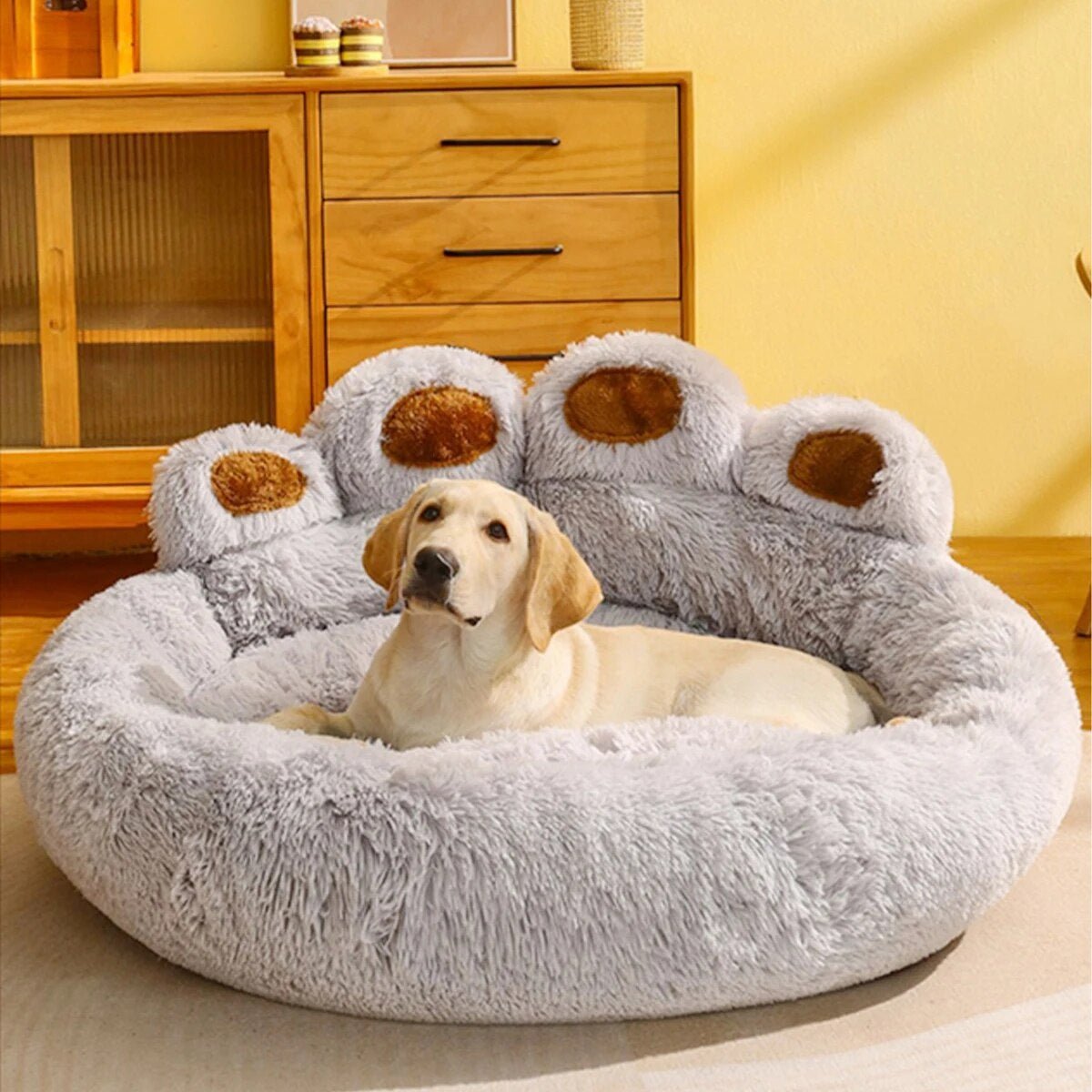 Cama para animais de estimação Bear Paw - O refúgio acolhedor do seu amigo peludo - Innovoda