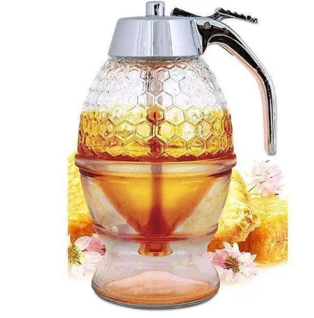 Desfrute da doçura pura - O dispensador de mel acrílico de qualidade alimentar