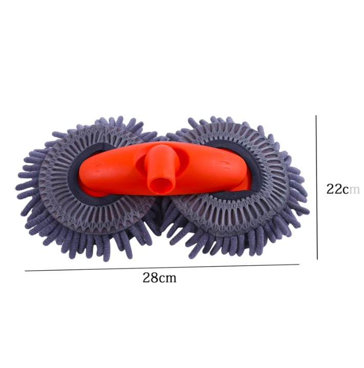 Mantenha o seu automóvel limpo com a esfregona rotativa de dupla escova de 360° - Innovoda