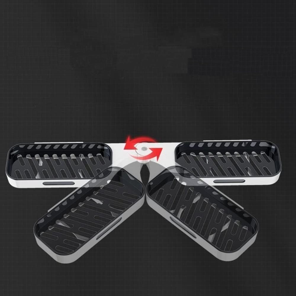 Maximizar o espaço de canto da casa de banho com prateleiras rotativas de 180° - Innovoda