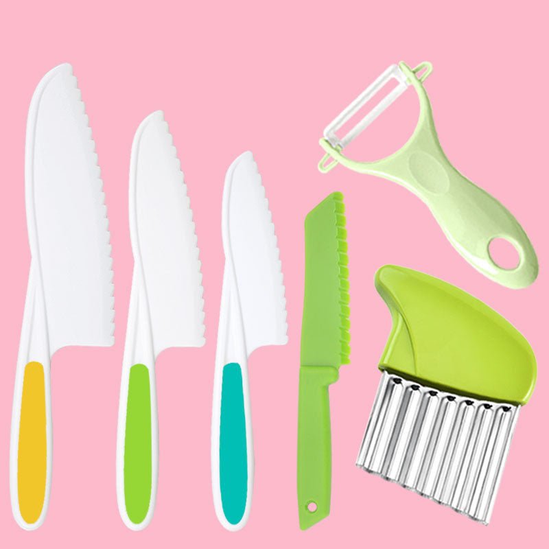 Pequenos cozinheiros em formação: Conjunto de facas de cozinha para crianças - Innovoda