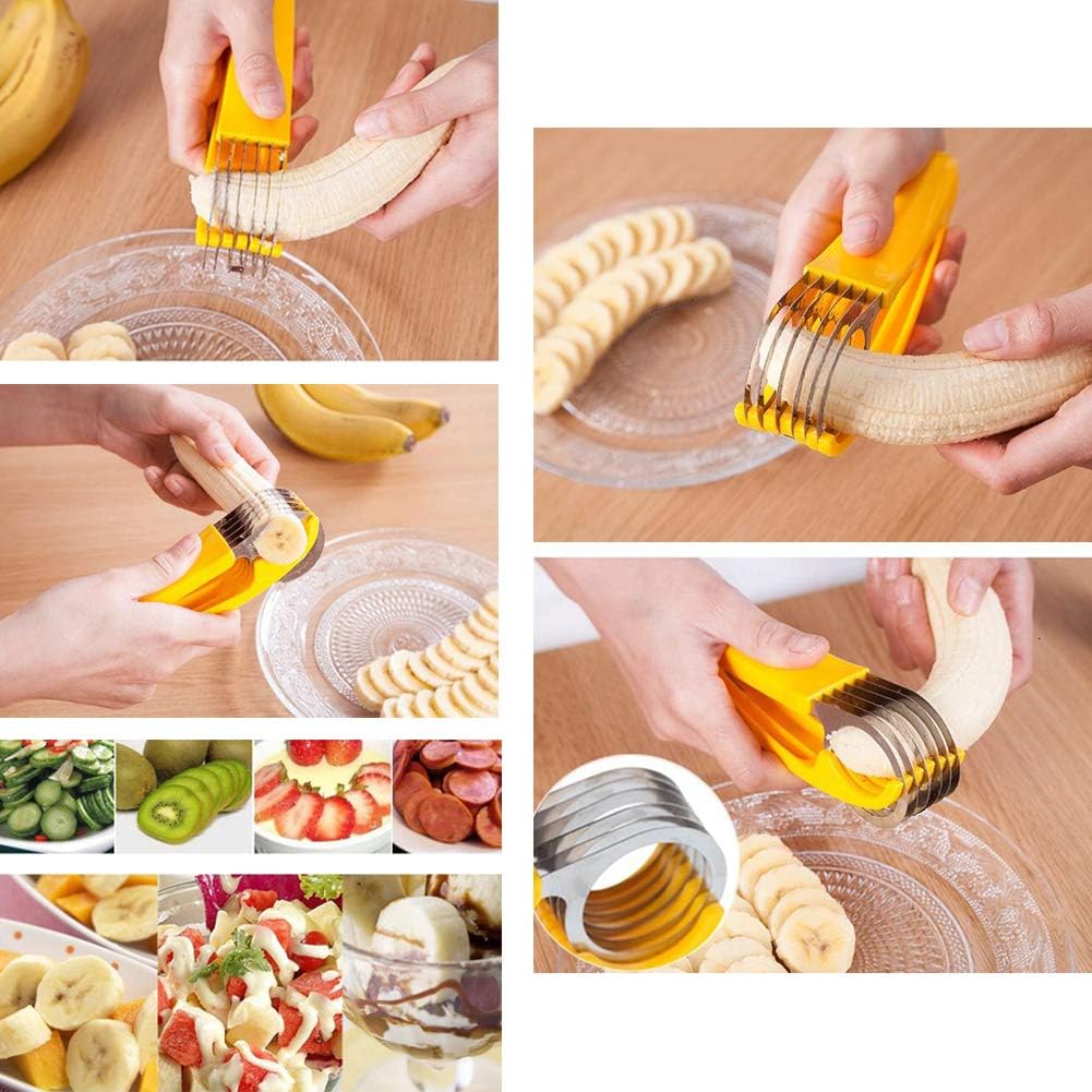 Simplifique o seu lanche com os nossos utensílios para cortar bananas em aço inoxidável - Innovoda