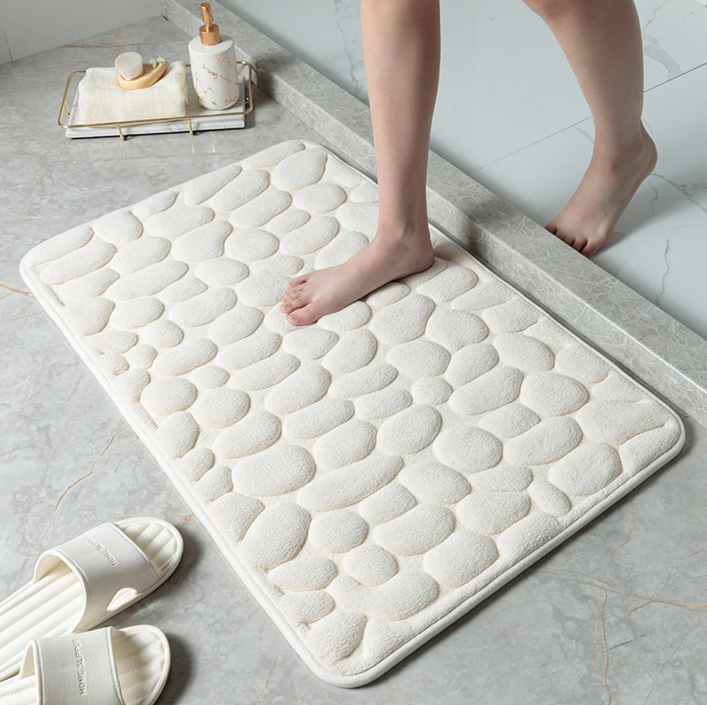 Pebble bath mat