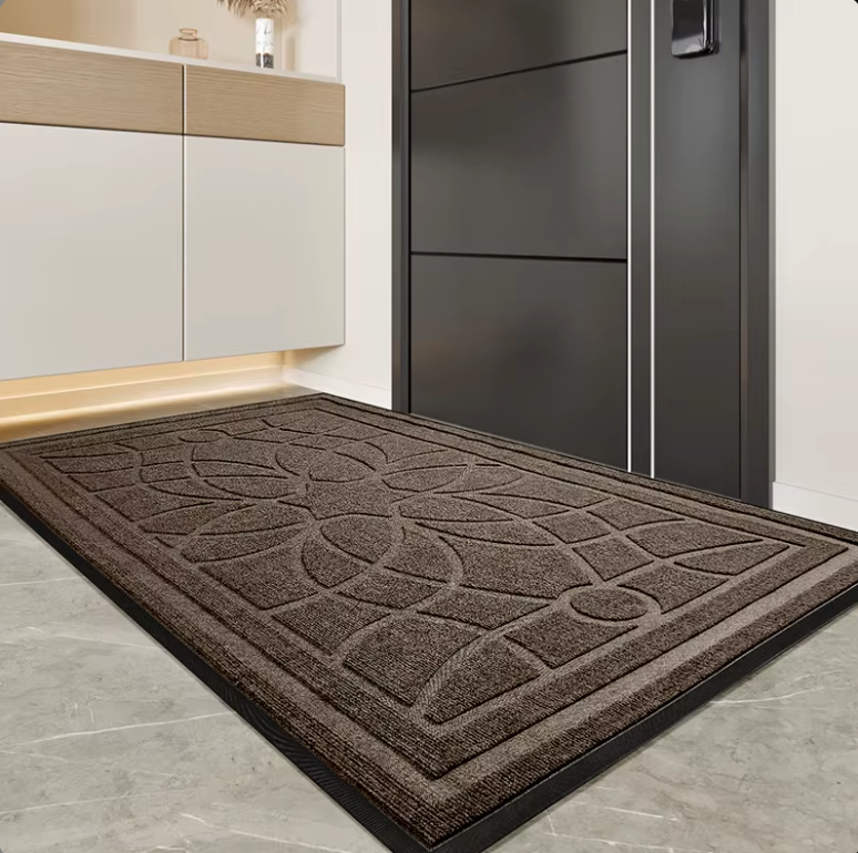 Ultra-absorbent, non-slip entrance mat for indoor and outdoor use | 60*90 cm - Brown
