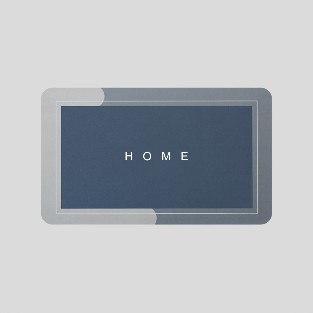 Ultra-absorbent non-slip kitchen and bathroom mat | 80*50 cm - Grey blue