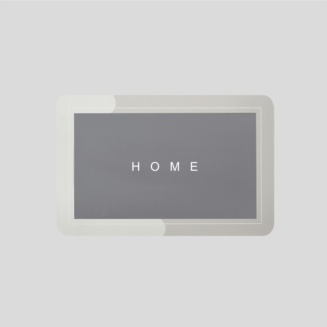 Ultra-absorbent non-slip kitchen and bathroom mat | 60*40 cm - Light grey