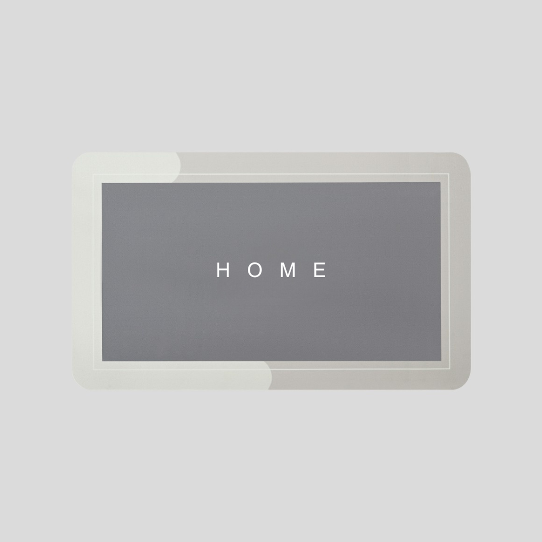 Ultra-absorbent non-slip kitchen and bathroom mat | 80*50 cm - Light grey