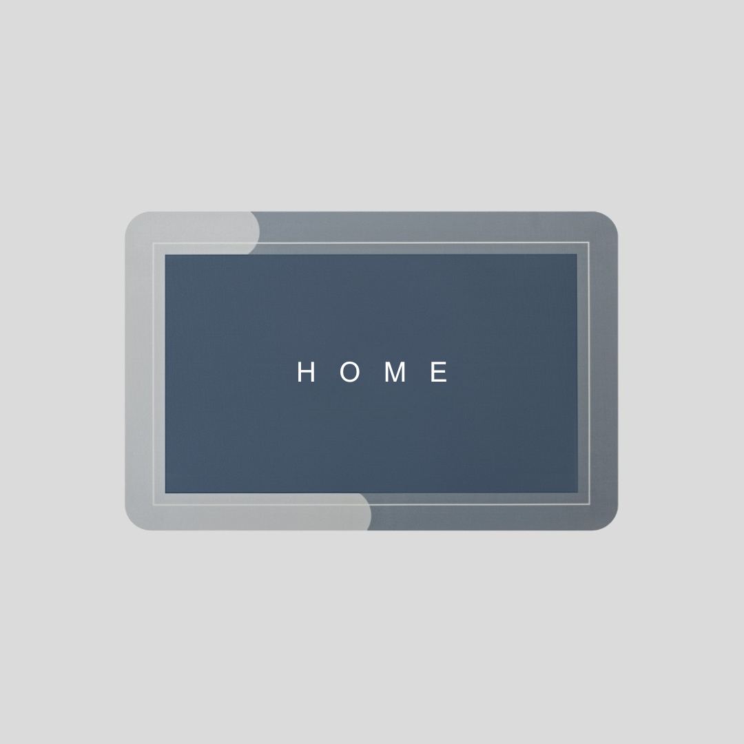 Ultra-absorbent non-slip kitchen and bathroom mat | 60*40 cm - Grey blue