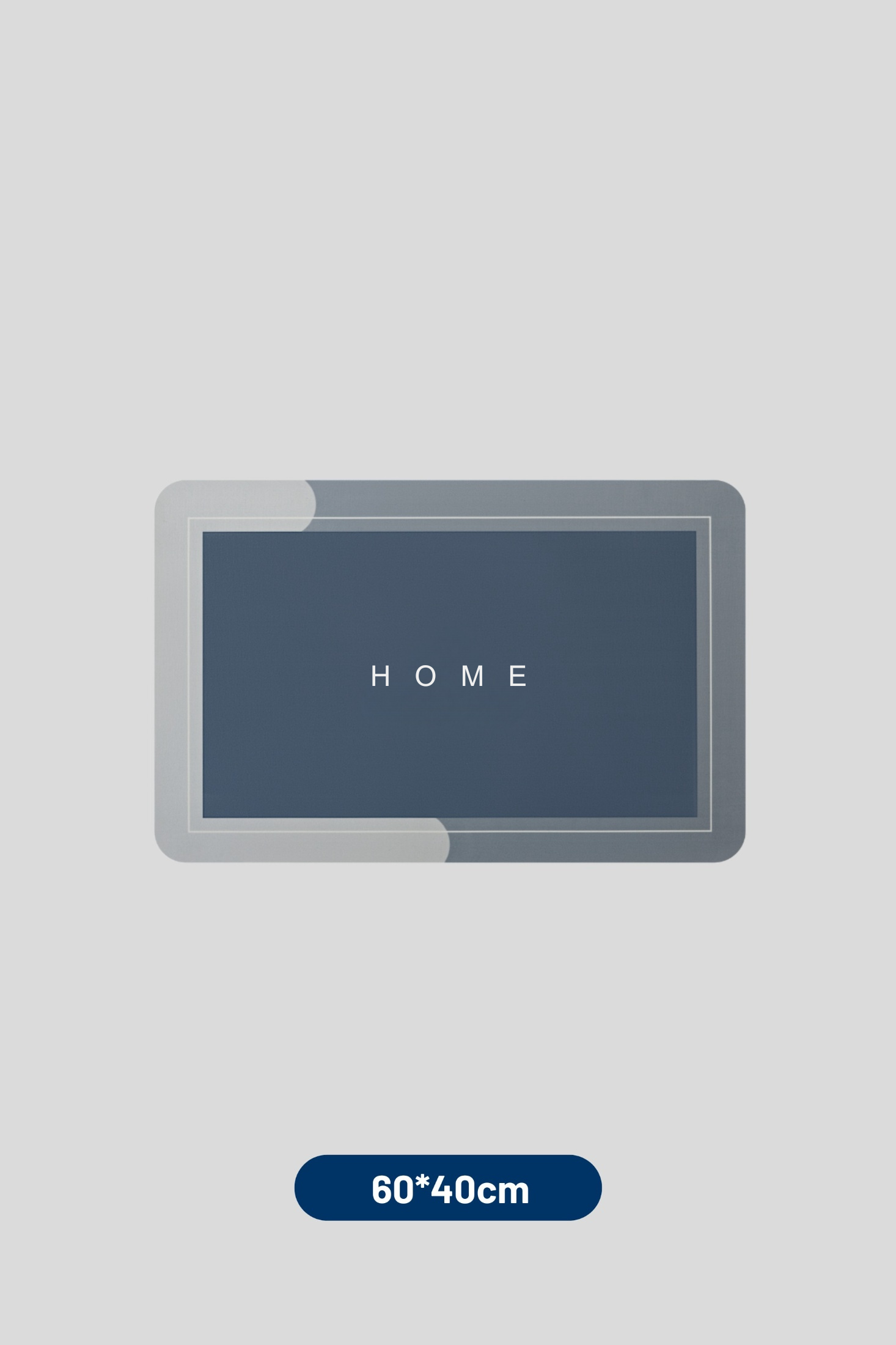 Ultra-absorbent non-slip kitchen and bathroom mat