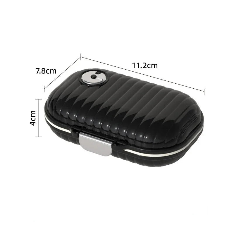 Caixa de comprimidos portátil de 7 secções: O seu organizador e protetor de medicamentos - Innovoda