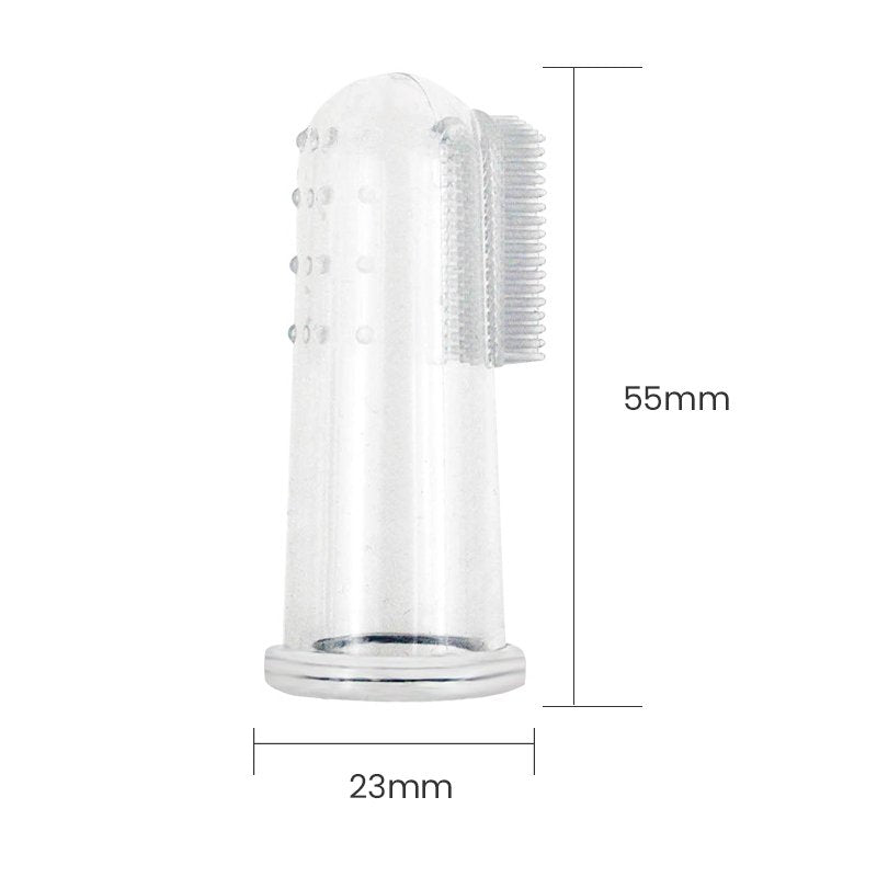 Escova de Dedos em Gel de Silicone para Animais de Estimação - Innovoda