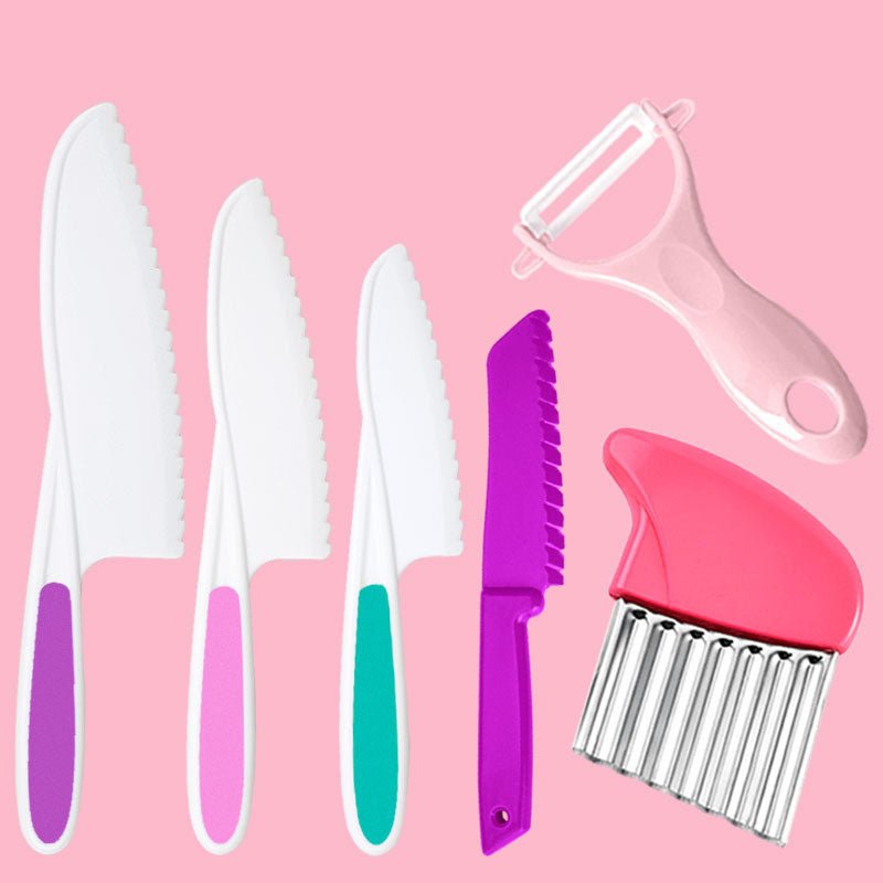 Pequenos cozinheiros em formação: Conjunto de facas de cozinha para crianças - Innovoda