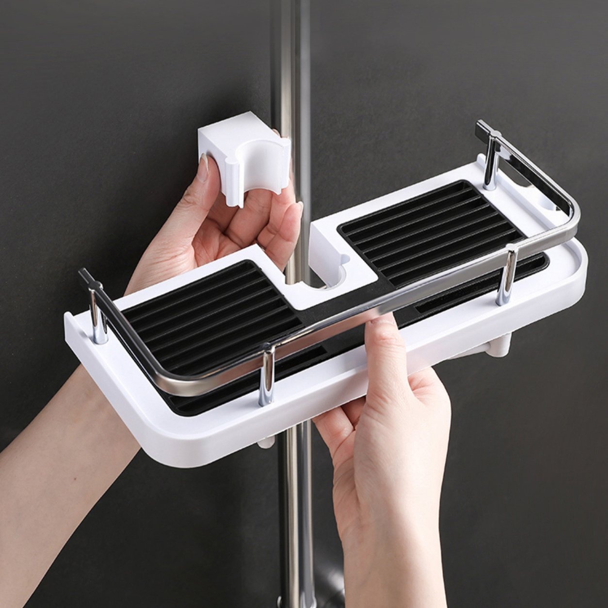 Prateleira de duche ajustável sem perfuração - Innovoda