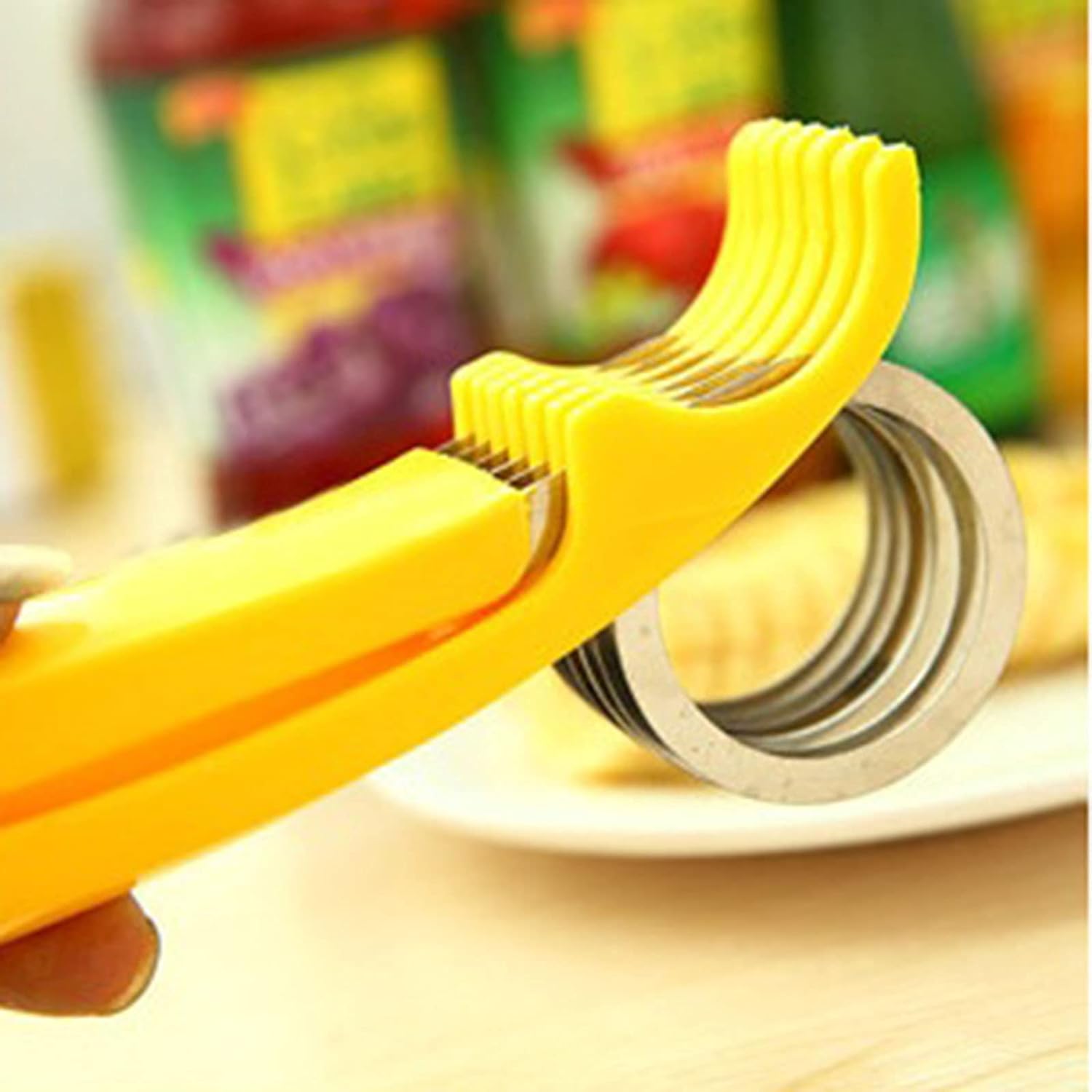 Simplifique o seu lanche com os nossos utensílios para cortar bananas em aço inoxidável - Innovoda